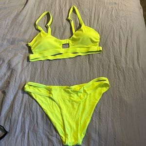 Neon Yellow Bikini